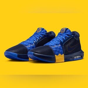 NEW Nike LeBron Witness 8 “Entourage” NAVY / UNIVERSITY GOLD/ HYPER ROYAL Sz 12